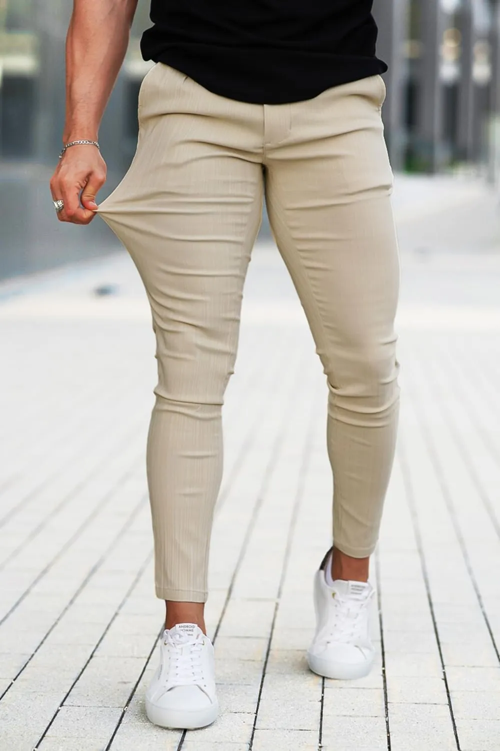 GINGTTO Mens Slim Fit Casual Pants Stretch Chino Pants for Men Skinny Trousers