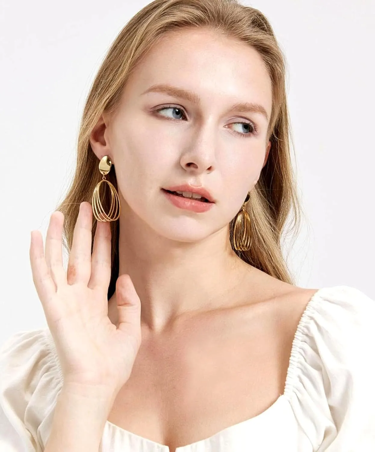 Gold Earrings For Women Lightweight Dangle Earrings Gold Statement Earrings Earrings For Women Trendy