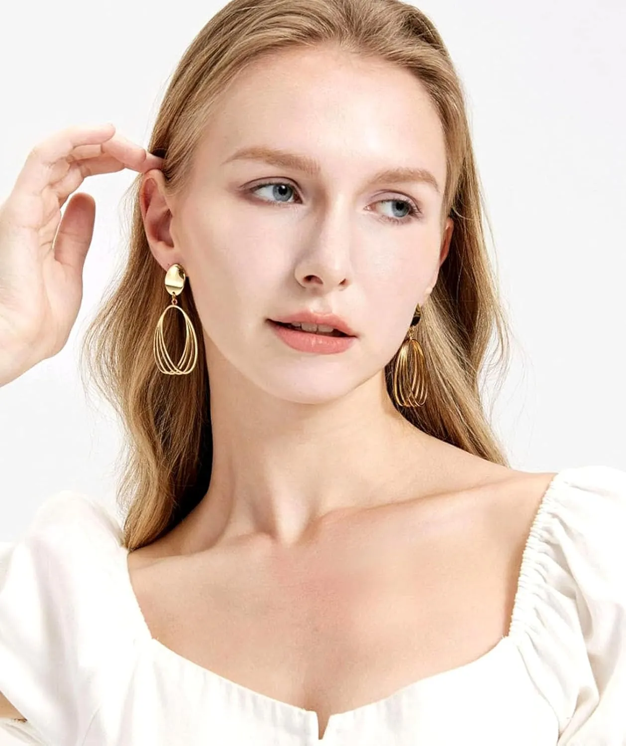 Gold Earrings For Women Lightweight Dangle Earrings Gold Statement Earrings Earrings For Women Trendy