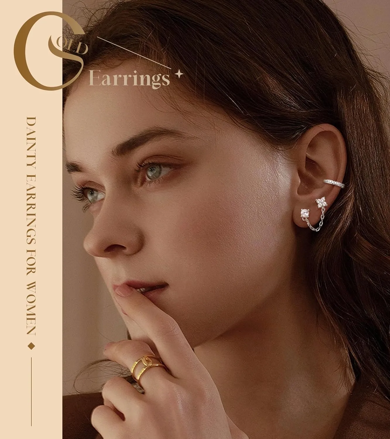 Gold Flat Back Earrings for Women Hypoallergenic Surgical Steel Earrings for Sensitive Ears 20G Small Stainless Steel Flatback Stud Hoop Cartilage Earring Set for Multiple Piercing Helix/Tragus/Conch