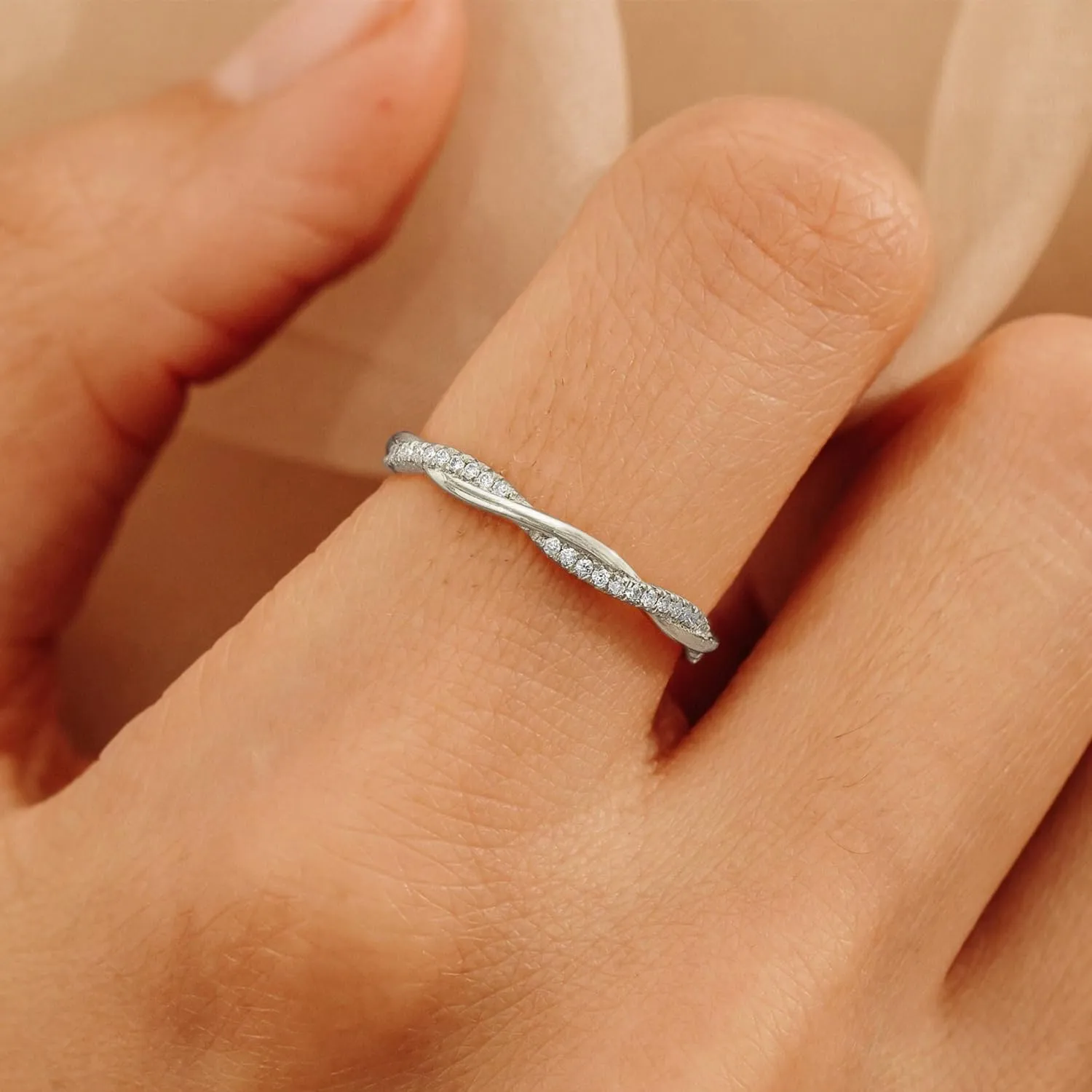 Gold Rings for Women Non Tarnish 14K Gold/Silver Stackable Rings Set Dainty Cubic Zirconia Diamond Thumb Rings Wedding Eternity Band Trendy Simple Baguette Ring Size 5 6 7 8 9 10