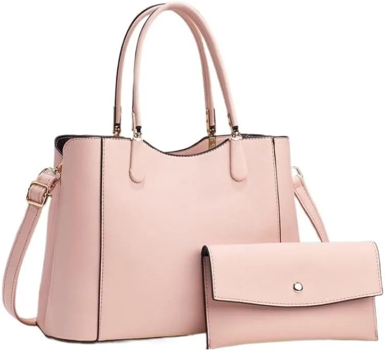 Handbag Women Large Capacity Lady Purse Tote Bag Cross-Body Bag Leisure Solid Color Shoulder Bag with Pocket