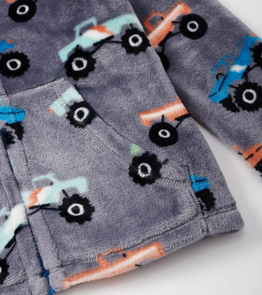 Hatley Monster Trucks Fuzzy Fleece F24mtk241