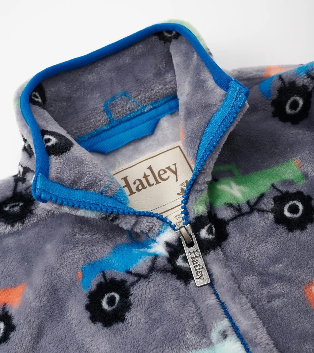 Hatley Monster Trucks Fuzzy Fleece F24mtk241