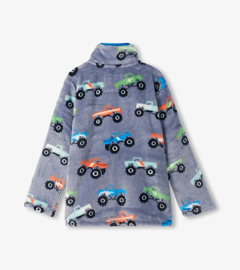 Hatley Monster Trucks Fuzzy Fleece F24mtk241