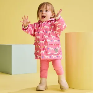 Hatley Pink Bulldogs Pre-School Raincoat F24fbt1317