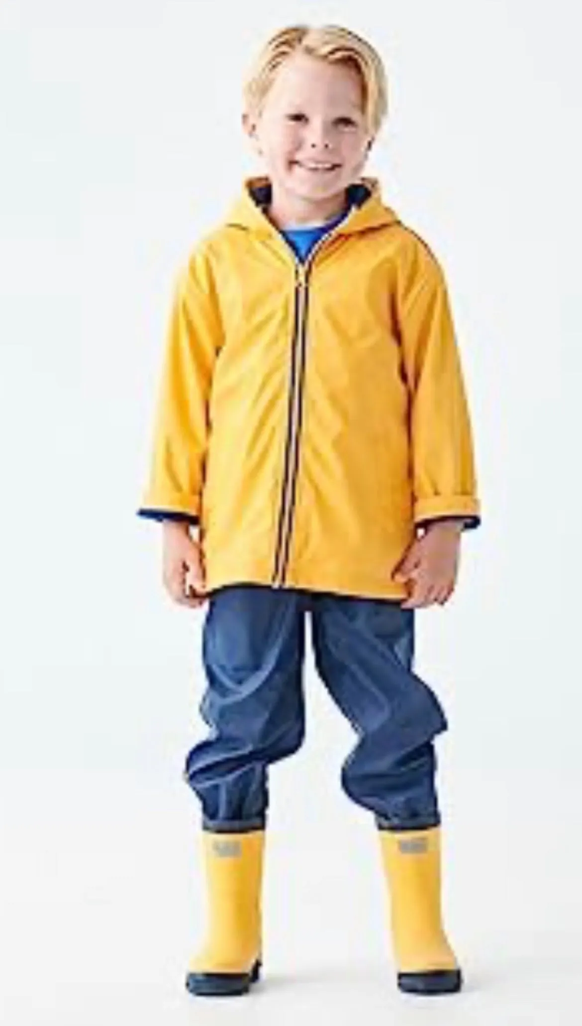 Hatley Yellow With Navy Stripe Lining Splash Jacket : Size 2 to 12