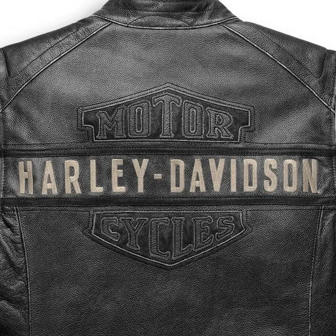 Iconic HD Mens Passing Link Real Leather Biker Vest Motorcycle Road Warrior Vest