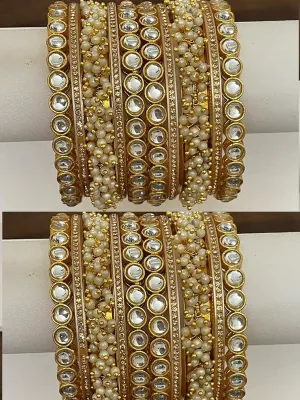 Indian Kundan bangles Look Handmade bangle Pearl kundan bangle Metal Mesh Work Twisted Wires Rhinestone Meenakari Enamel Designer Jewelry Bangle Bracelets in Gold Silver Tone for Women.