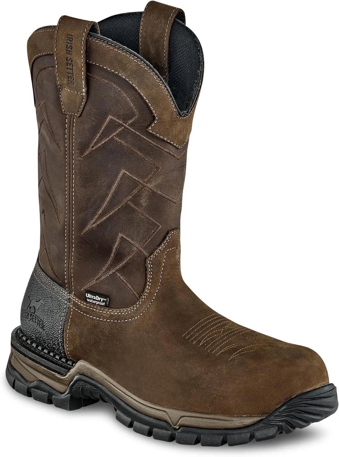 Irish Setter, Two Harbors, Mens, 11", Waterproof, Non-Metallic Safety Toe, Work Boot
