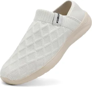 KUBUA Mens Womens Slippers Indoor Lightweight House Shoes Outdoor Breathable Slip on Loafers