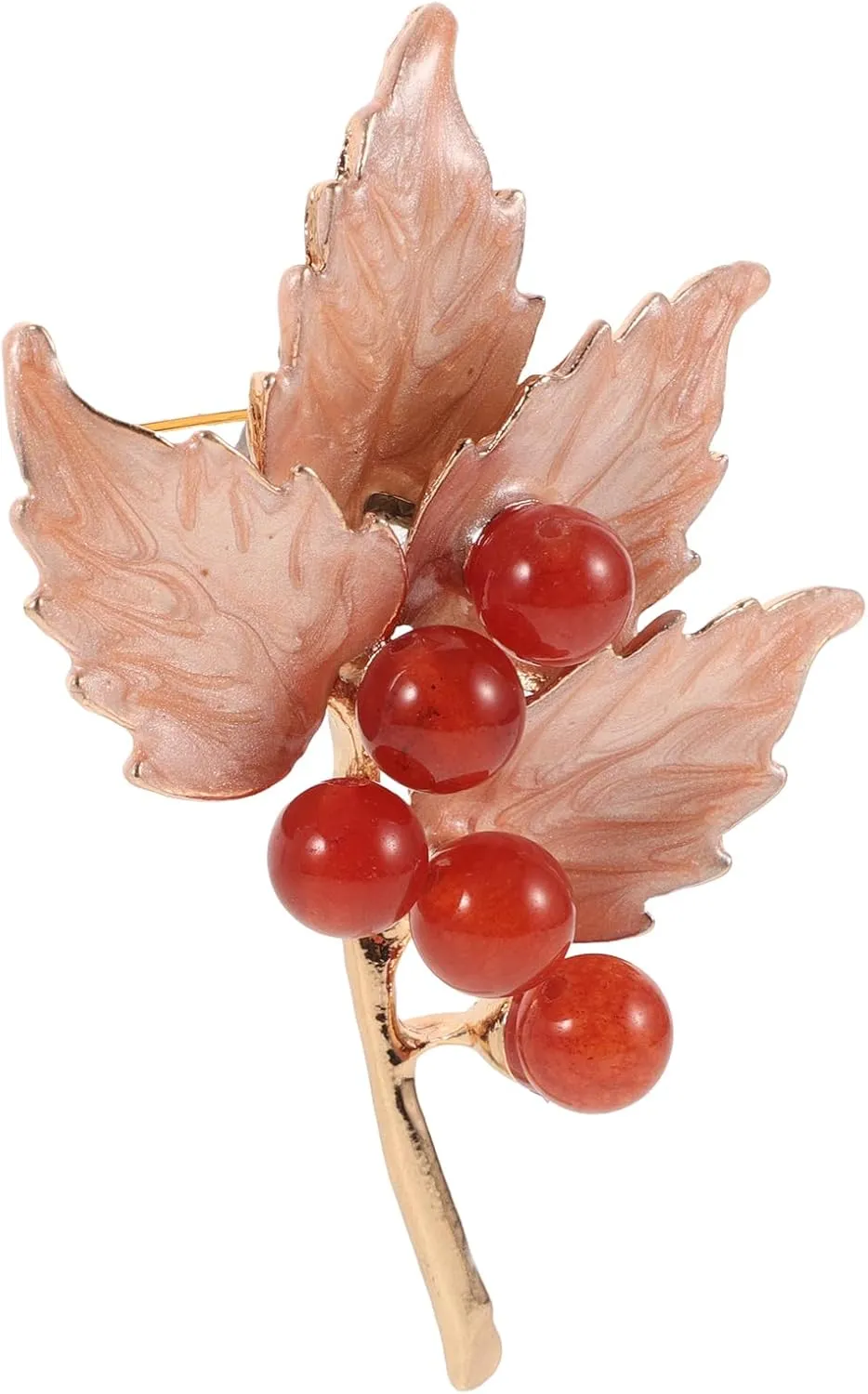 LIFKOME Maple Leaf Brooch Leaves Lapel Pin Plants Collar Pin Suit Jewelry Accessory Maple Leaf Charm for Backpack Scarf Shawl Bag Hat Decor