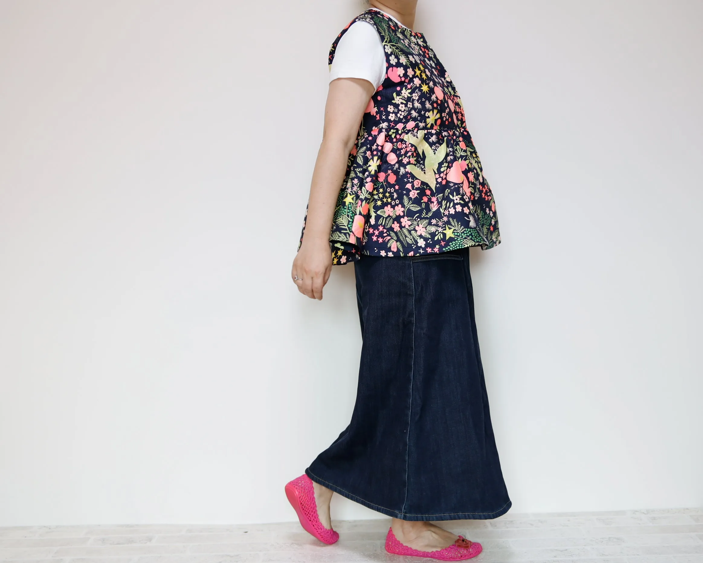 <V02A> PEPLUM VEST