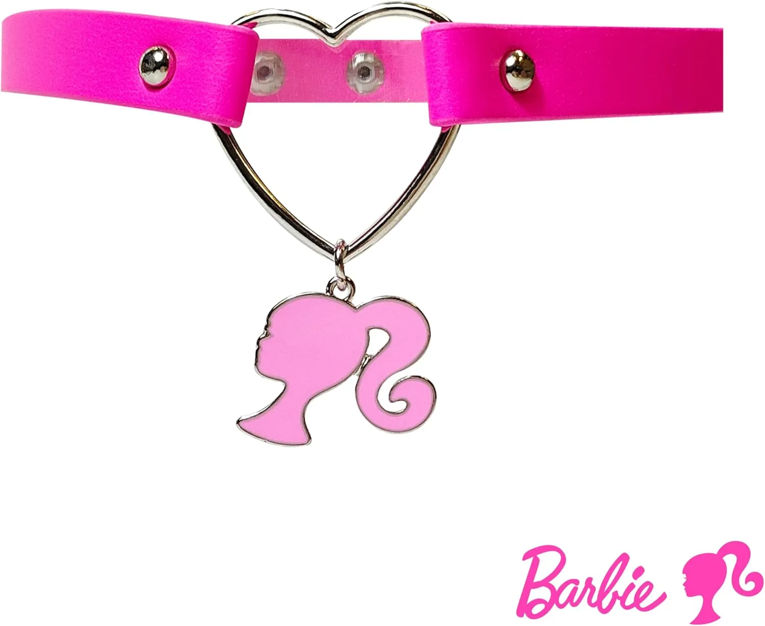 LUV HER Choker Necklace for Women Costume Outfit Chokers Necklace for Girls - Adjustable Choker Leather-like Collar Necklace for Girls With Charm Ages 4 