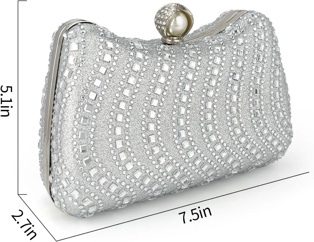 Luxury Full Diamond Evening Bag for Women Customized Handbag Versatile Crossbody Shoulder Clutch Bag for Weddings Banquets