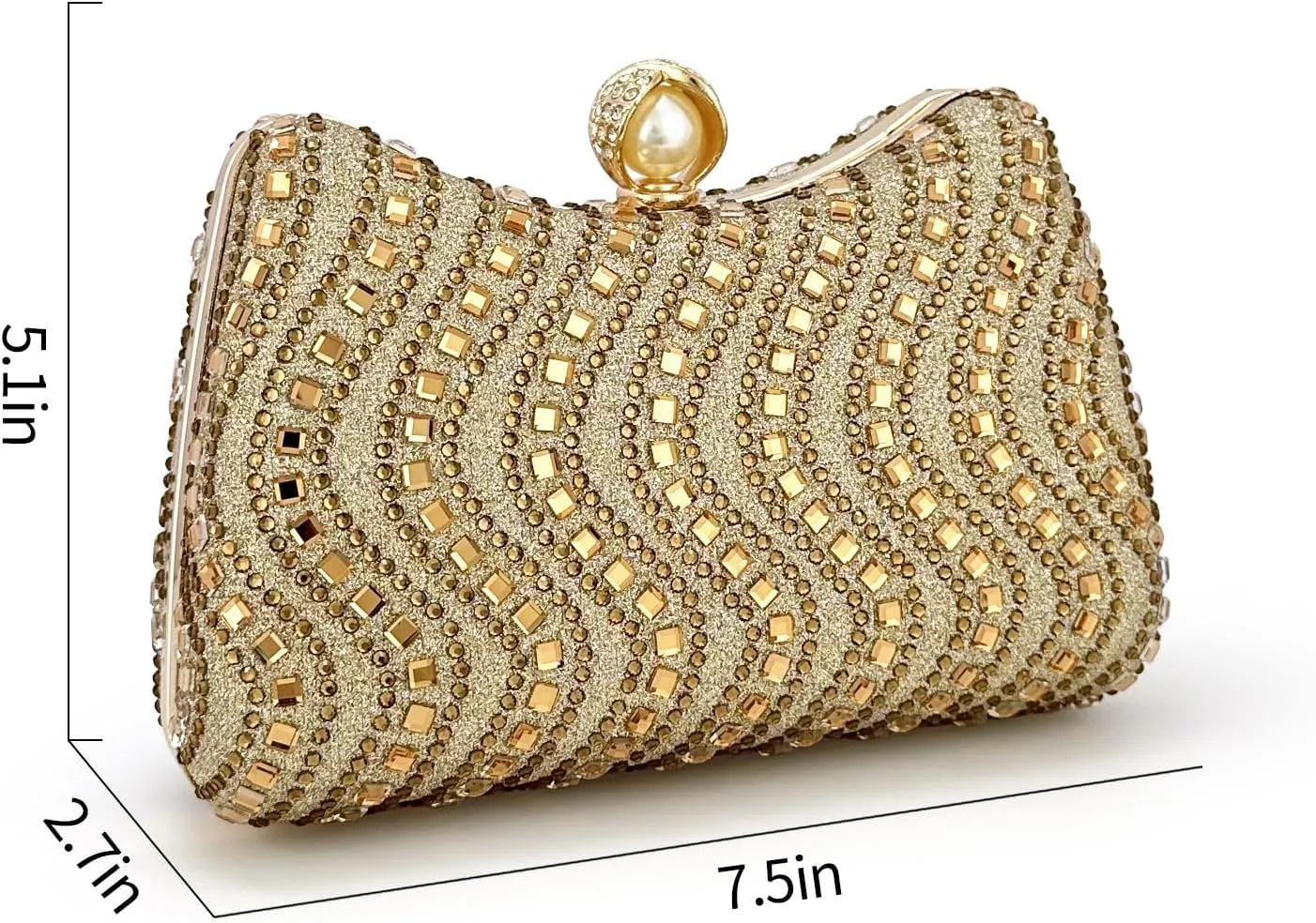 Luxury Full Diamond Evening Bag for Women Customized Handbag Versatile Crossbody Shoulder Clutch Bag for Weddings Banquets