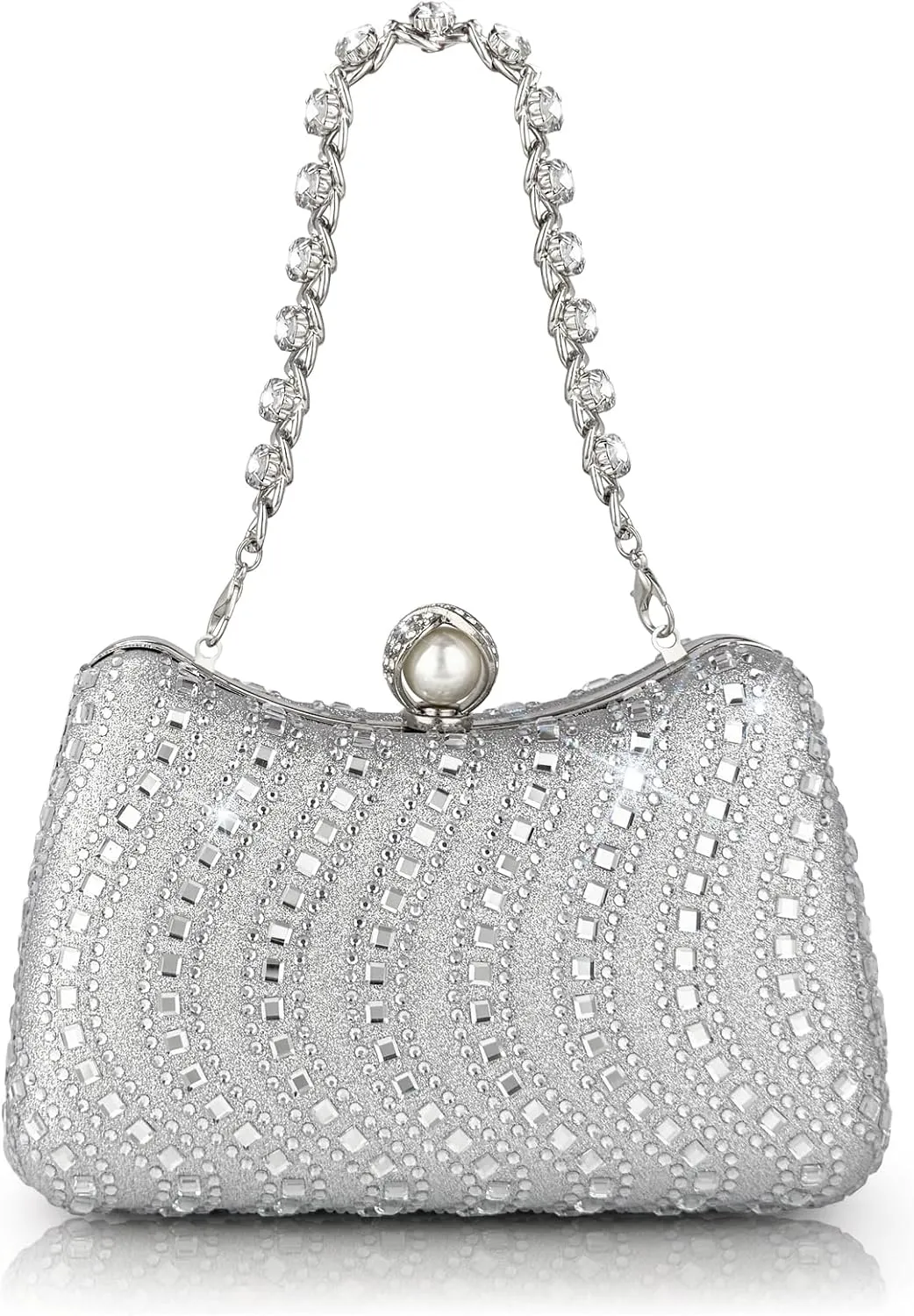 Luxury Full Diamond Evening Bag for Women Customized Handbag Versatile Crossbody Shoulder Clutch Bag for Weddings Banquets