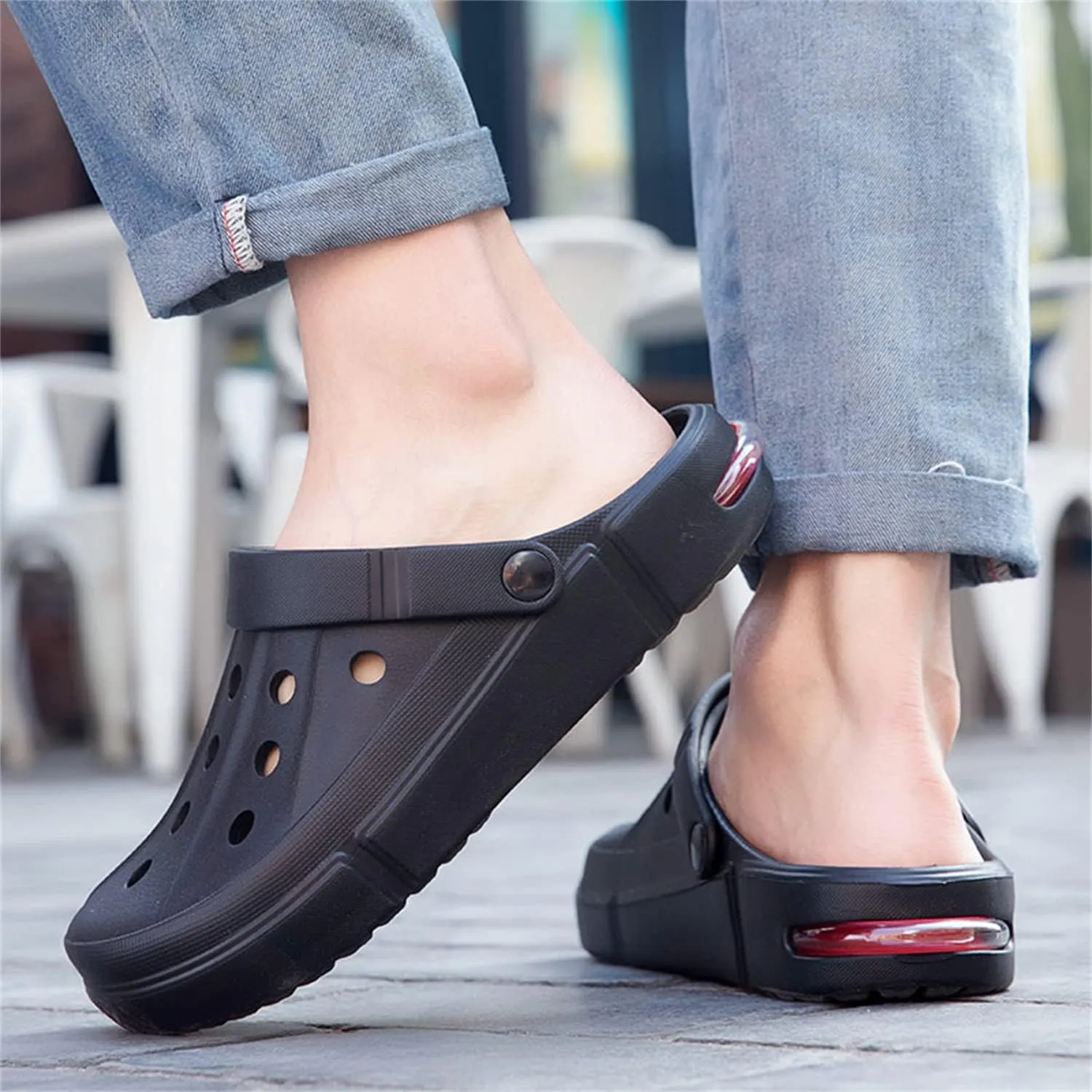 MDPCX Women's Men's Garden Clogs Breathable Shoes Bathing Shoes Beach Shoes Water Shoes Footwear Slippers Walking Shoes Home Travel Shoes