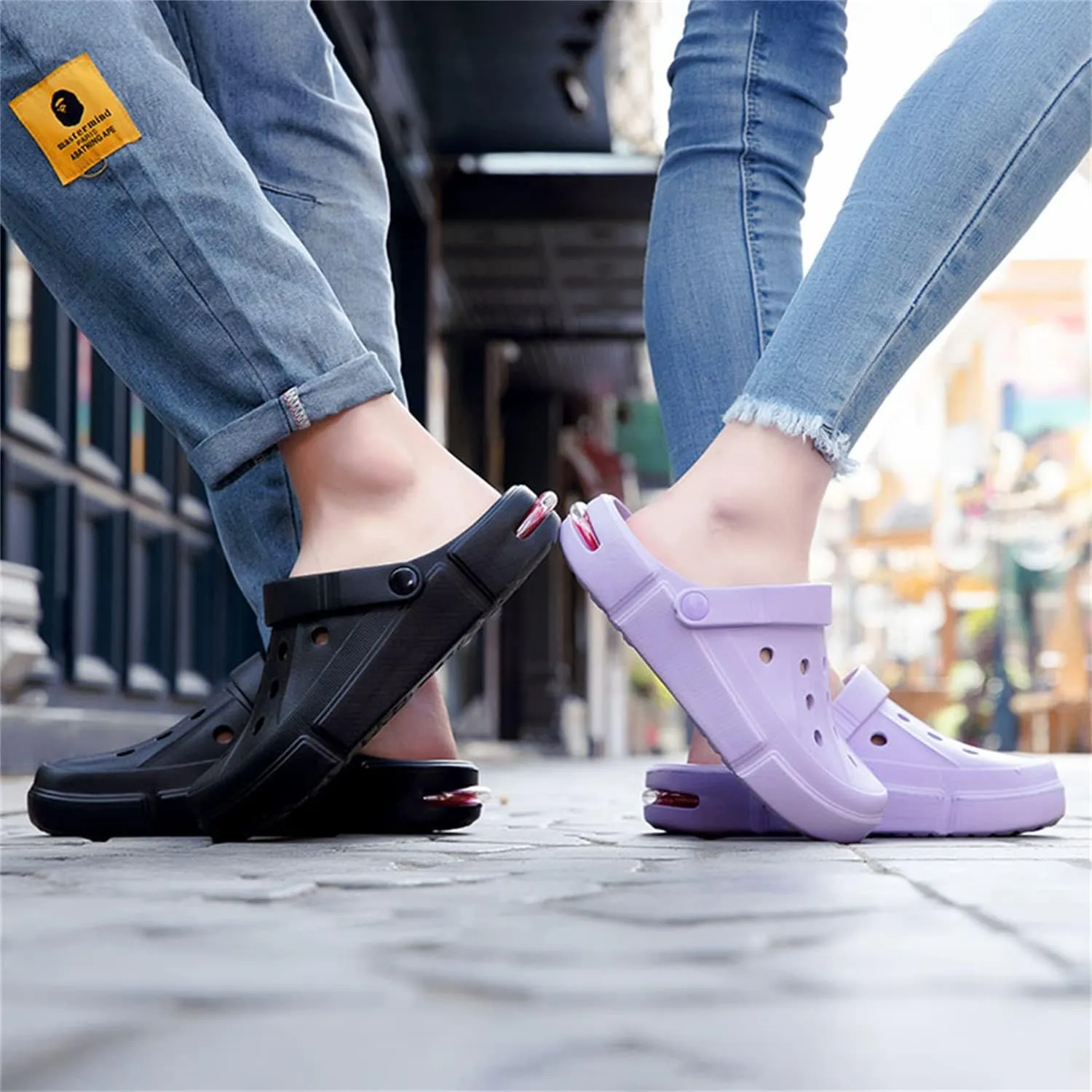MDPCX Women's Men's Garden Clogs Breathable Shoes Bathing Shoes Beach Shoes Water Shoes Footwear Slippers Walking Shoes Home Travel Shoes