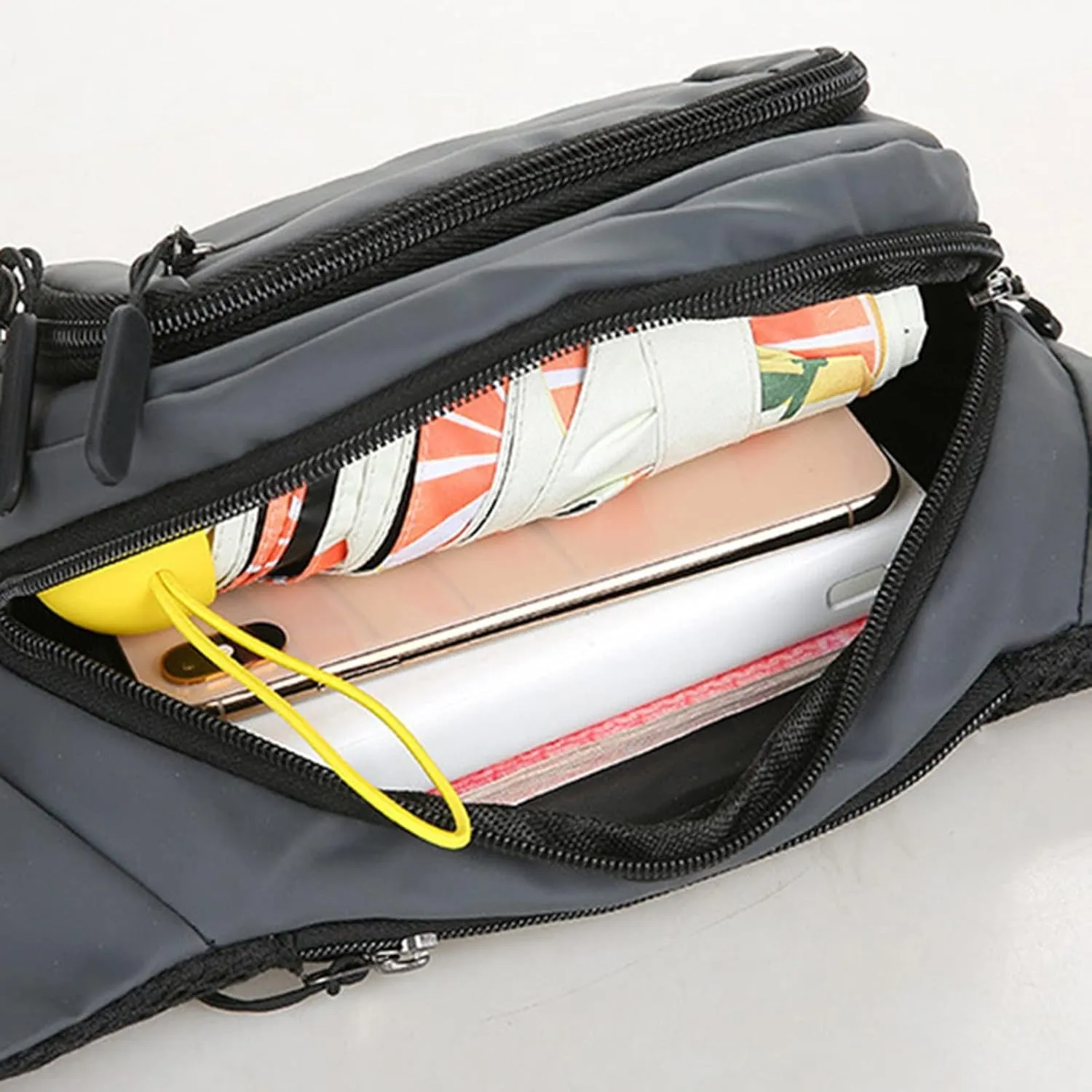 Men And Women Fashion Capacity Messenger Bag Simple Casual Shoulder Bags Waist Bag Running Belt Waist Pack for Men (Black, One Size)