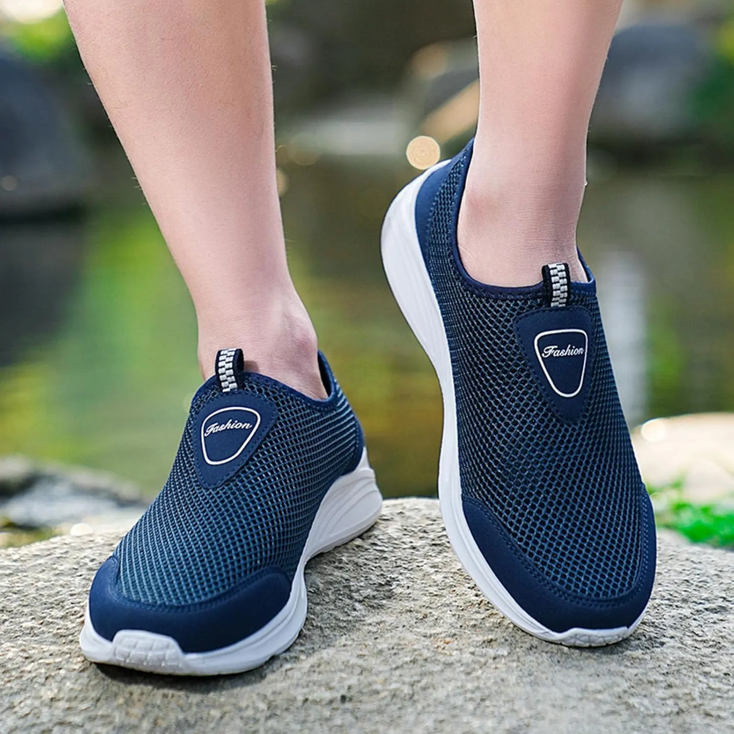 Mens Athletic Shoes Men's Sneakers Shoe for Men Slip on Shoe for Men Comfortable Everyday and Travel Sneaker