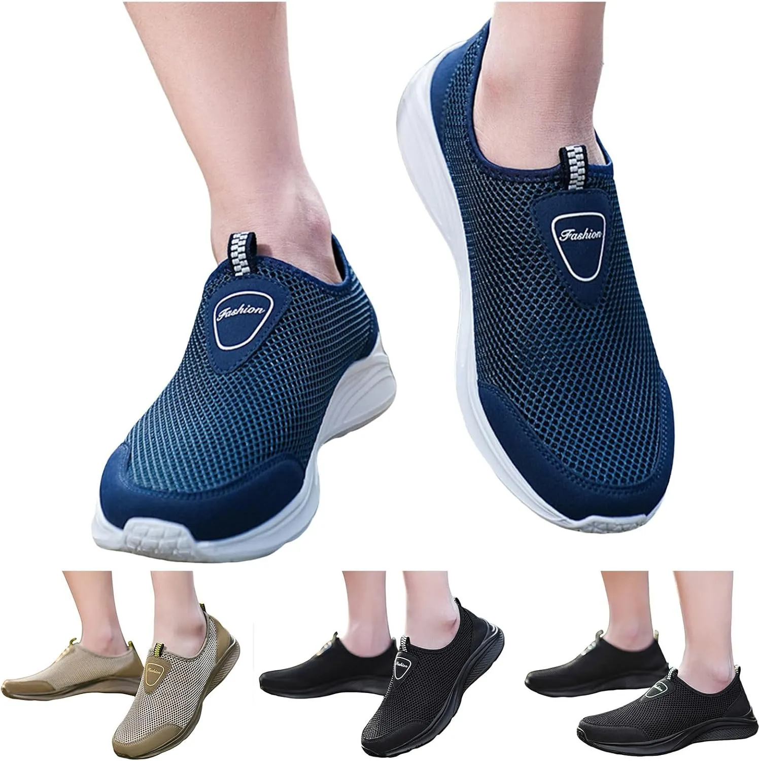 Mens Athletic Shoes Men's Sneakers Shoe for Men Slip on Shoe for Men Comfortable Everyday and Travel Sneaker