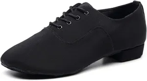 Men's Black Ballroom Latin Performance Shoes Waltz Modern Dancing Practice Shoe