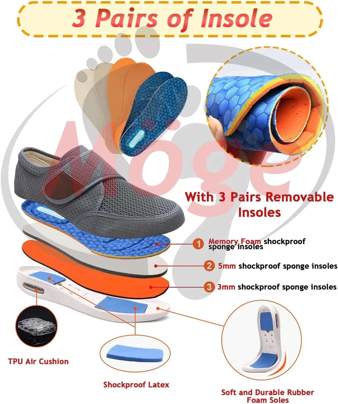 Men's Casual Slip-On Loafers - Lightweight Office Shoes for Running & Walking - Breathable Comfort Sneakers