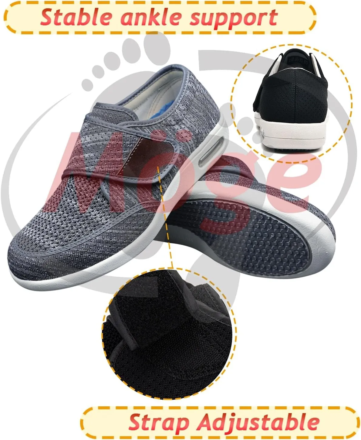 Men's Casual Slip-On Loafers - Lightweight Office Shoes for Running & Walking - Breathable Comfort Sneakers