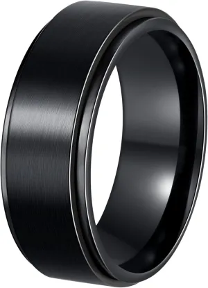 Mens Fidget Rings Anxiety Rings for Men Womens Chain Spinner Rings for Adults Titanium Steel Rings