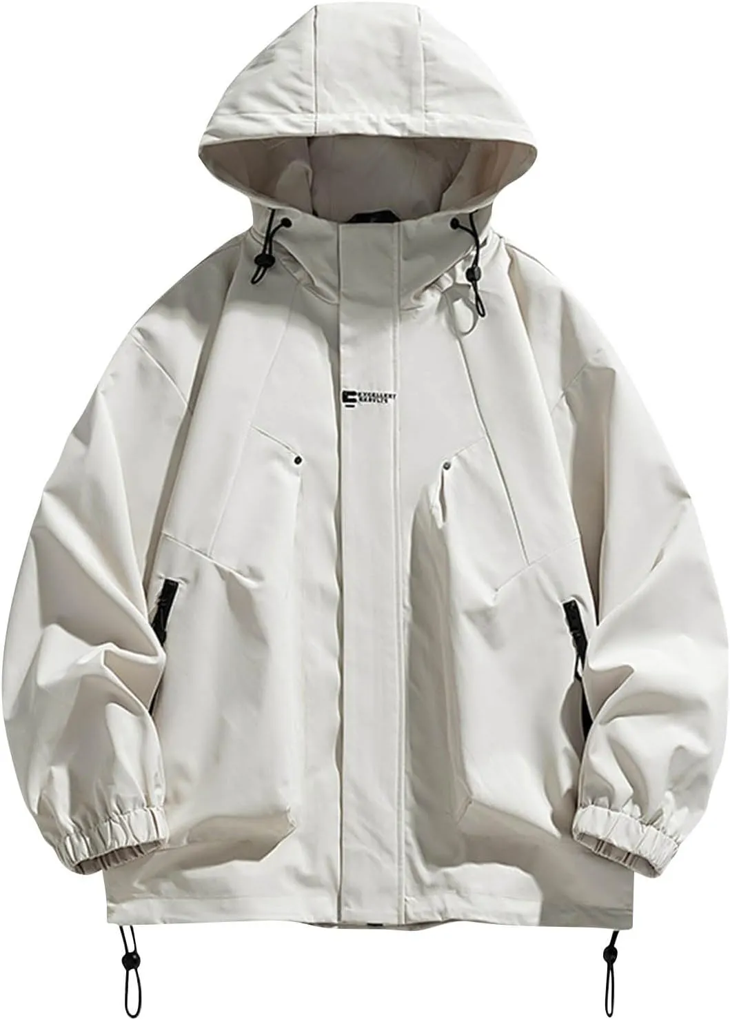 Men's Outdoor Jacket Lightweight Mountaineering Jacket Casual Windbreaker Jackets Windproof Zip Up Coats with Pockets