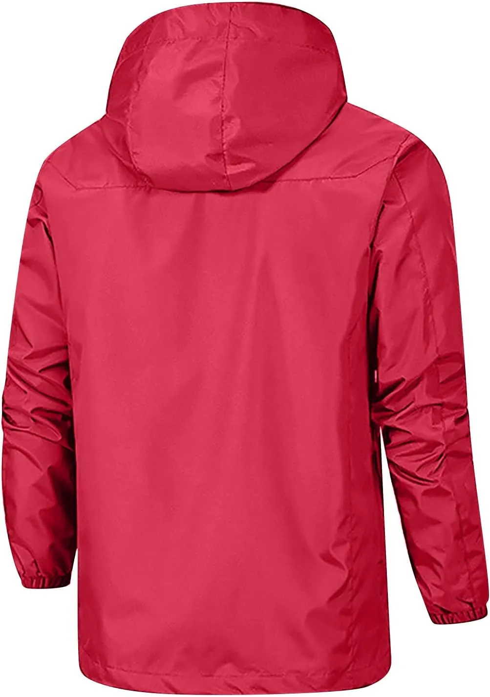 Men's Rain Jackets Waterproof Warm Puffer Jacket Hooded Windproof Winter Coat Bomber Jacket, XL-5XL