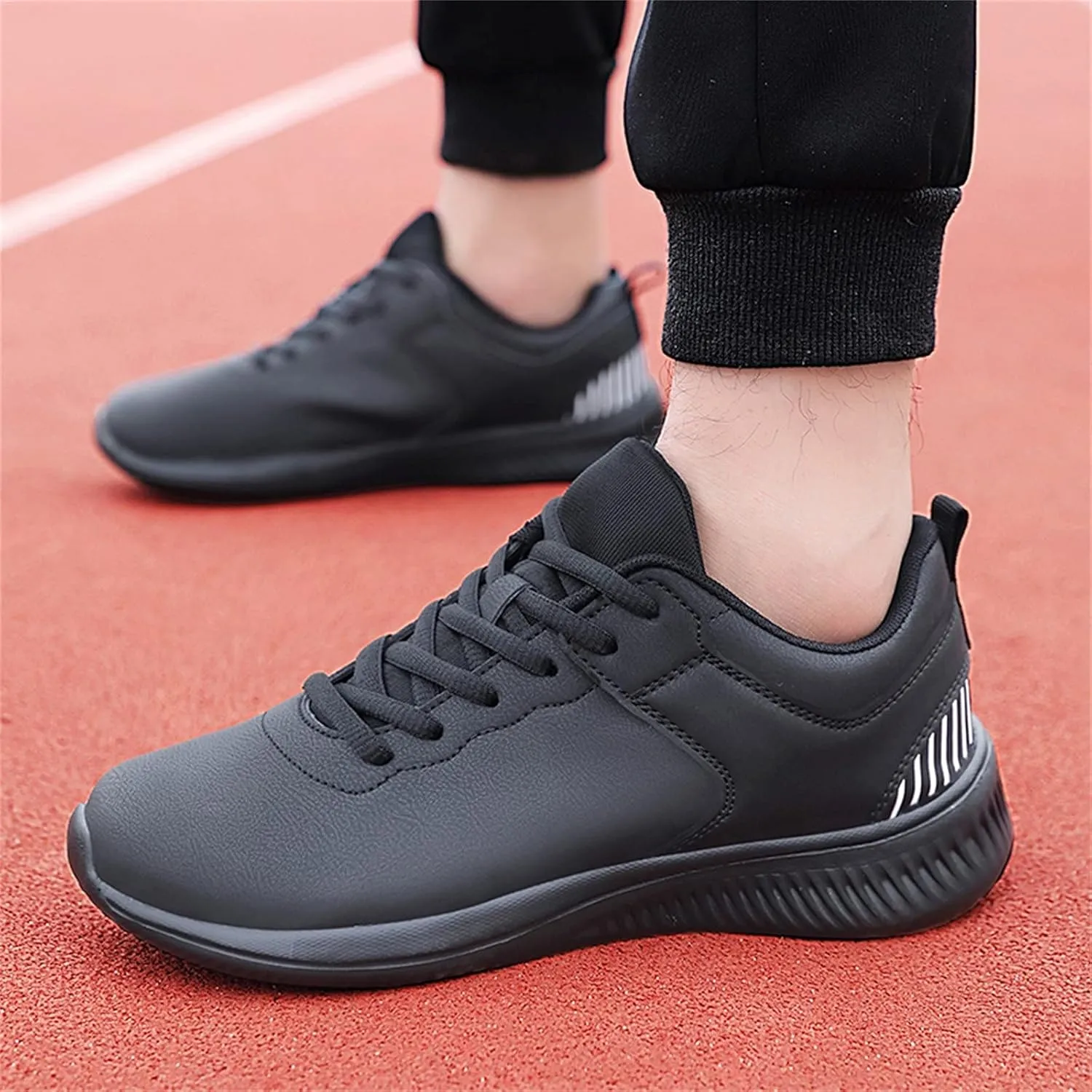Men's Shoes High-Elastic Sports Lightweight Running Shoes Casual Men's Slip on Sneaker