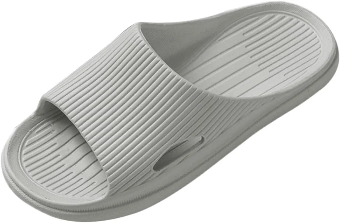 Mens Slippers Slides for Women Bathroom Slippers Men Shower Shoes Women Open Toe Spa Bathroom