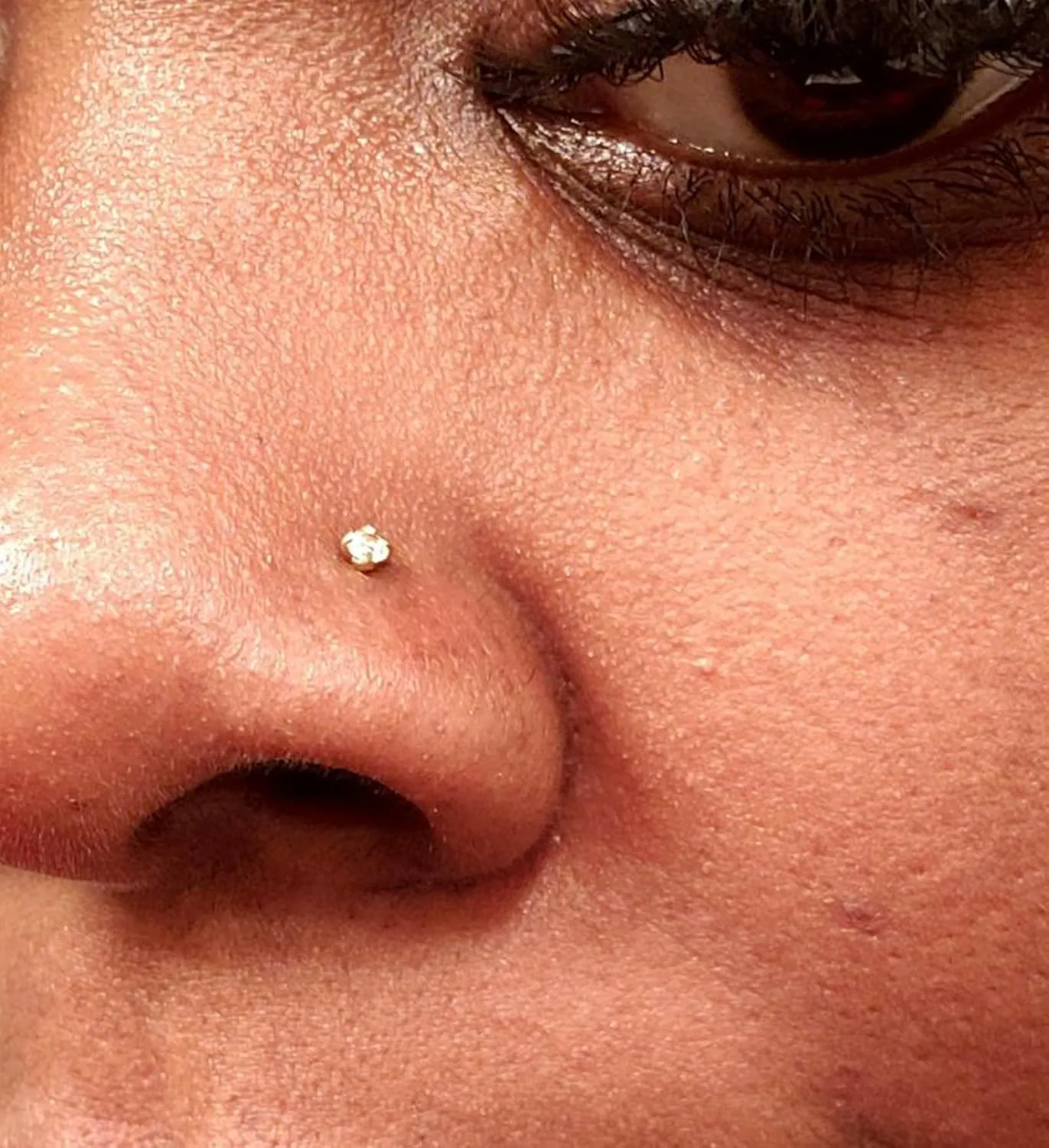 MODRSA Hoop Nose Rings - 20g L Shape Studs, Surgical Steel Corkscrew Hoops