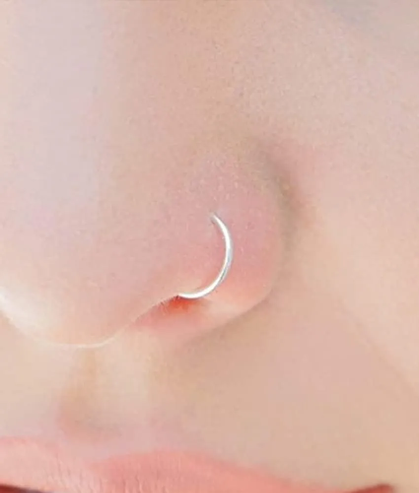 MODRSA Nose Hoops & Rings - L-Shaped, Studs, Gold & Silver Nose Piercings - 20g & 22g - Surgical Stainless Steel & Corkscrew Designs for Women & Men