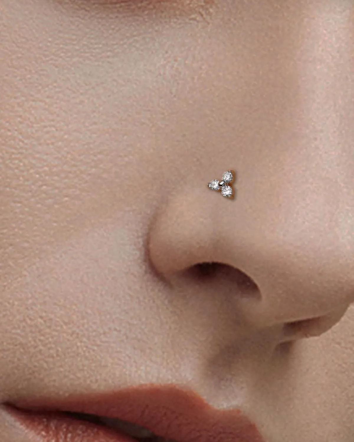 MODRSA Nose Rings - 20g Hoops & Studs in Surgical Steel & Silver Rose Gold