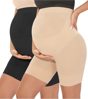 MUSIDORA Maternity Shapewear - Over Bump, Seamless Panties, Perfect for Photoshoot & Baby Showers Dress