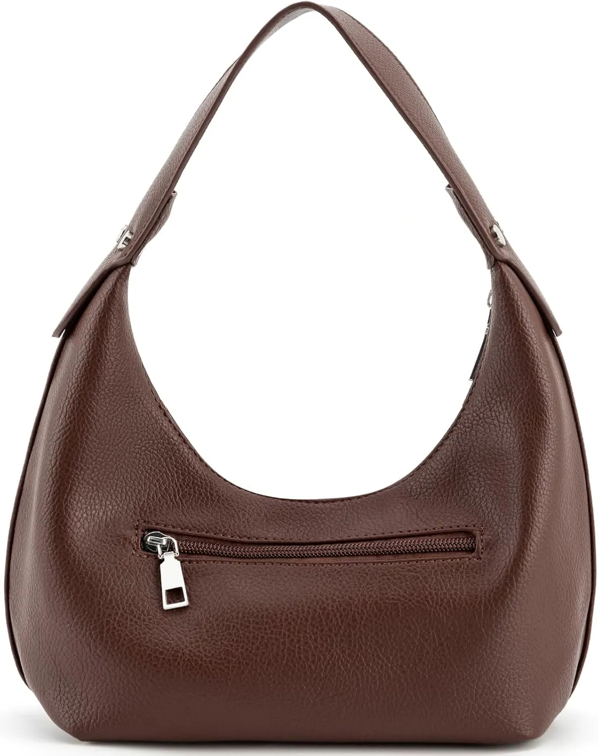 NIUEIMEE ZHOU Crescent Shoulder Bags for Women Vegan Leather Hobo Handbag Slouchy Tote Purses