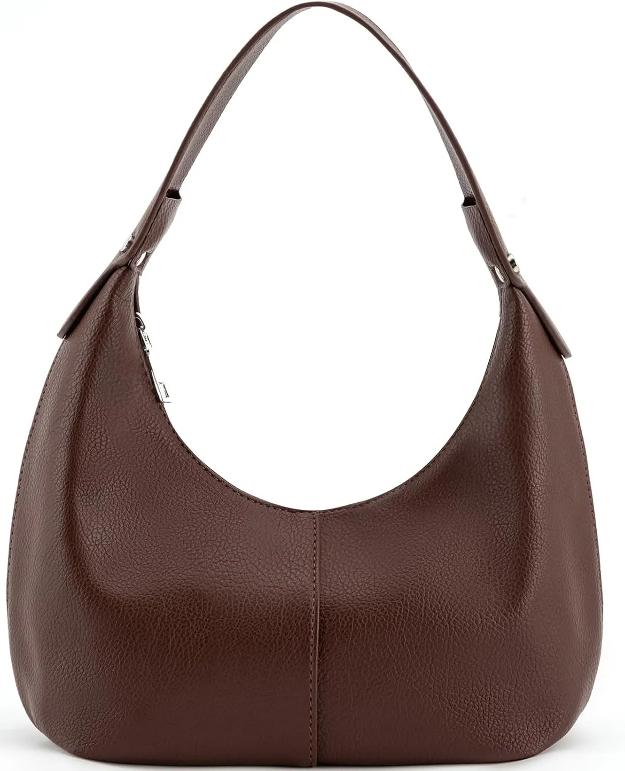 NIUEIMEE ZHOU Crescent Shoulder Bags for Women Vegan Leather Hobo Handbag Slouchy Tote Purses