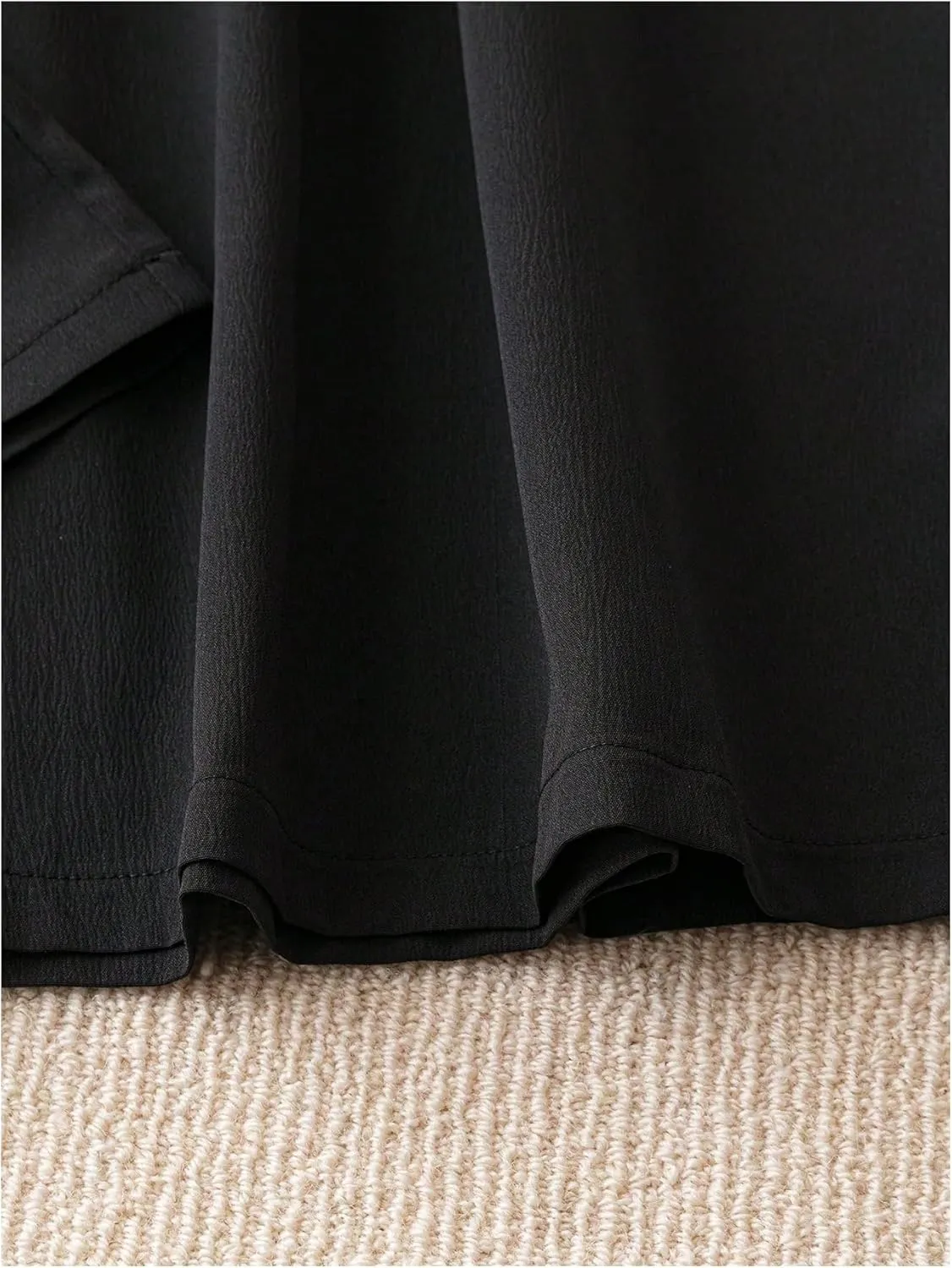 OYOANGLE Women's Plus Size Wide Leg Pants Textured Elastic High Waisted Flowy Long Trousers