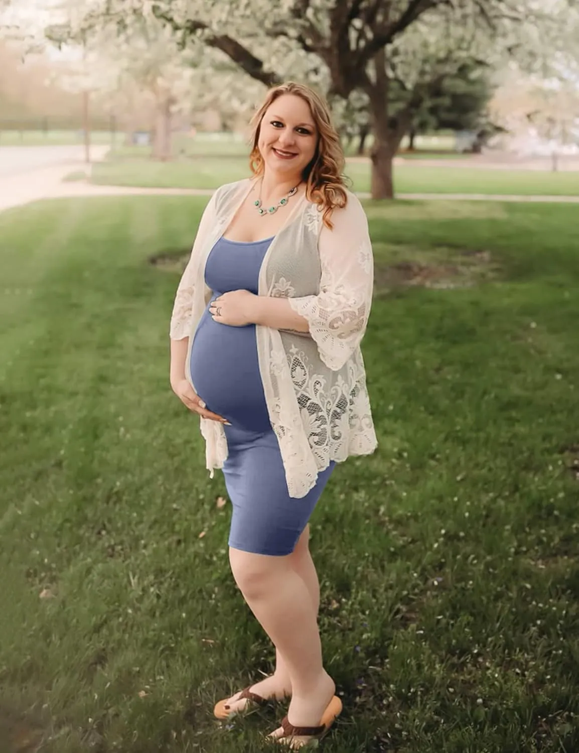 Peauty Side Ruch Maternity Tank Dress for Baby Shower/Maternity Casual Dress