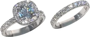Personalize 925 Silver Princess Cut Diamond Bridal Ring Sets Engagement Ring for Women Statement Promise Rings