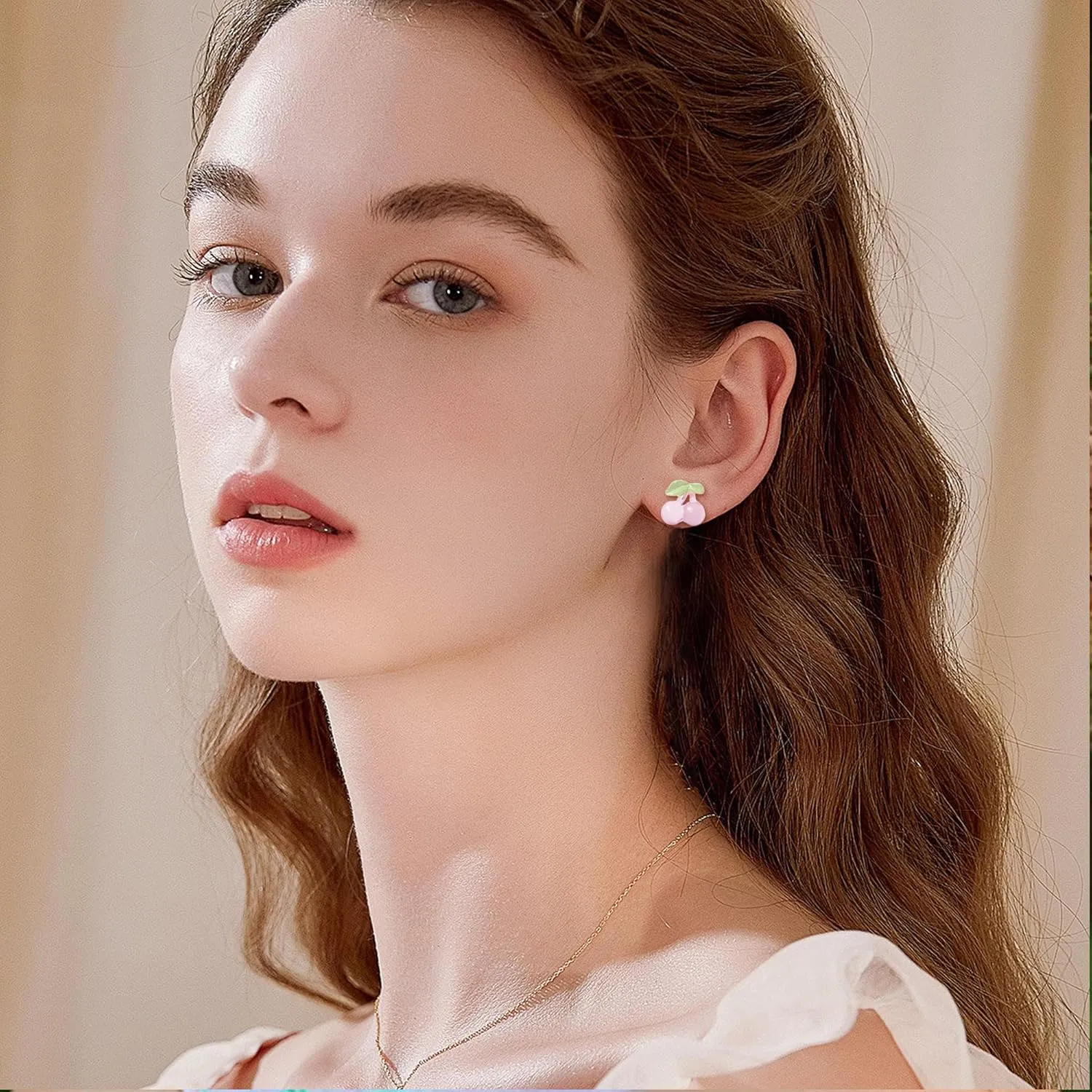 Plastic Earrings for Sensitive Ears - Girls & Women's Flower Stud Post Earrings