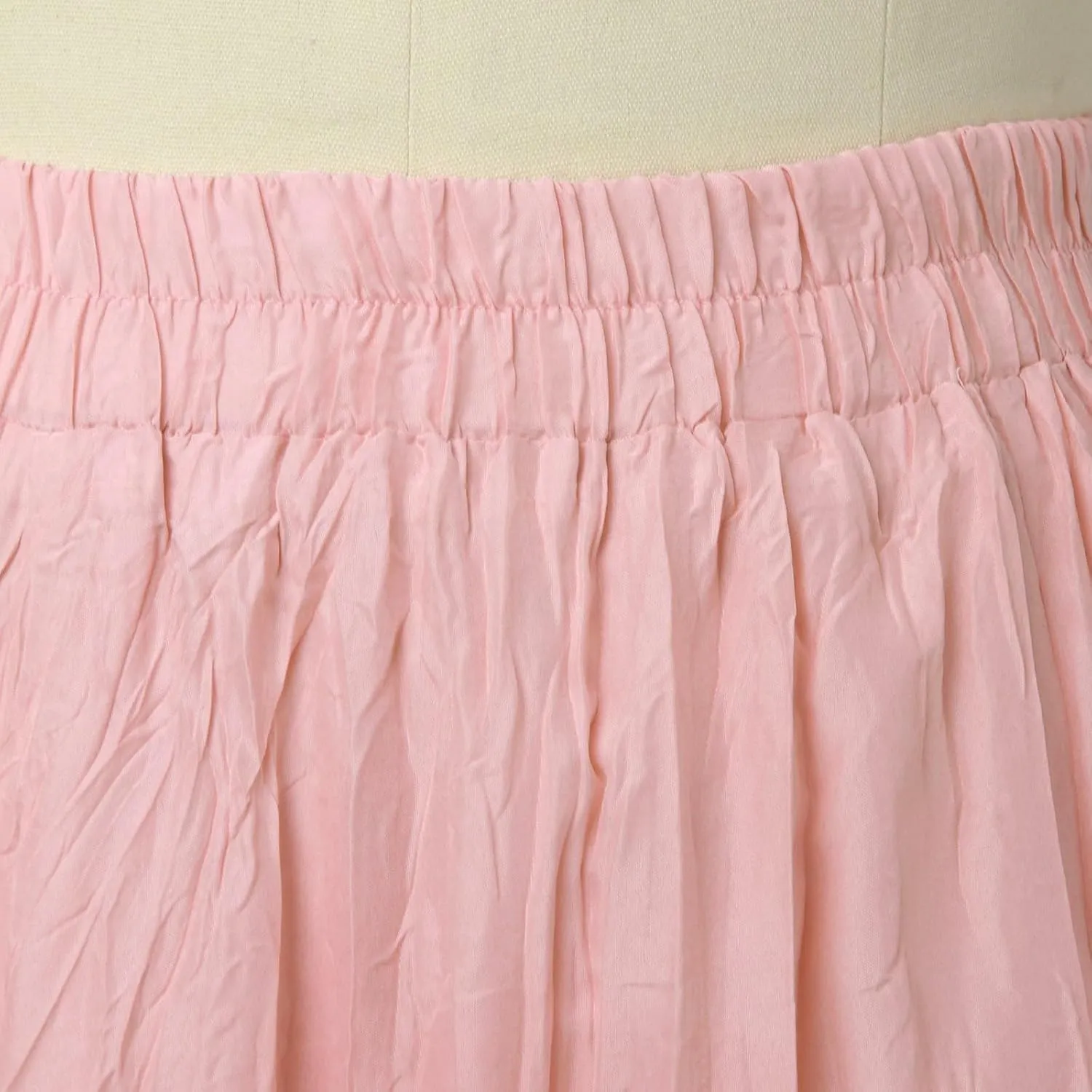 Pleated Maxi Skirts for Women 2025 Summer High Waisted Solid Color Swing A-Line Long Beach Skirt