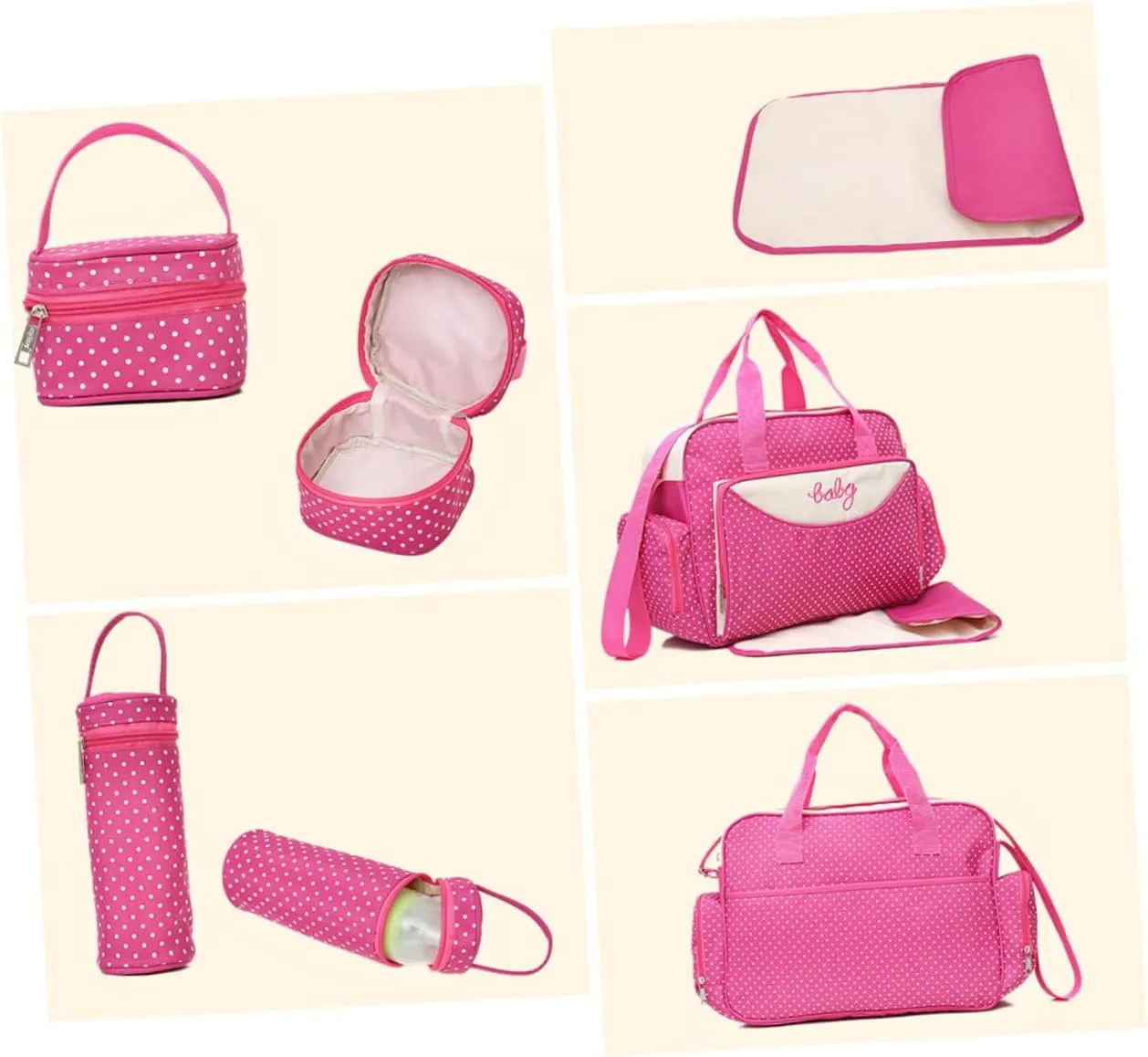 PRETYZOOM 1 Set 5pcs Handbags for Mommy Baby Bag for Women Large Capacity Tote Bag Mommy Tote