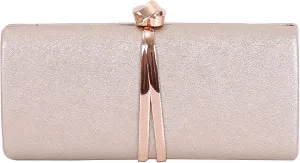 PU Leather Clutch Bag for Women, Evening Party Bags Formal Wedding Party Crossbody Bag with Chain for Women Girls (Color : Gold)