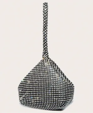 Pure Handcrafted Rhinestone Clutch Handbag, Evening Purse for Women, Multi-colors