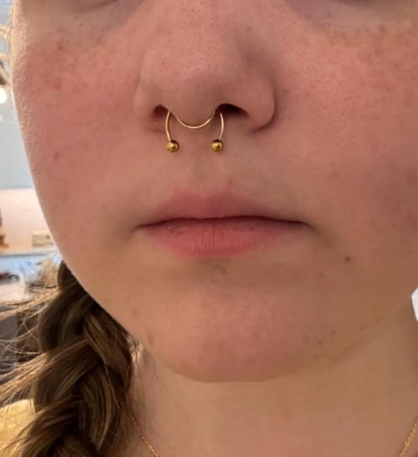 QWALIT Fake Septum Ring Fake Septum Piercing Faux Septum Nose Rings Fake Nose Ring Septum Fake Septum Nose Ring Clip On Septum Nose Ring Faux Septum Piercing Fake Septum Hoop Fake Septum Jewelry