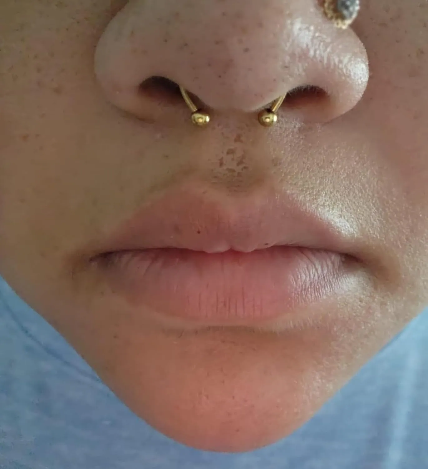 QWALIT Fake Septum Ring Fake Septum Piercing Faux Septum Nose Rings Fake Nose Ring Septum Fake Septum Nose Ring Clip On Septum Nose Ring Faux Septum Piercing Fake Septum Hoop Fake Septum Jewelry